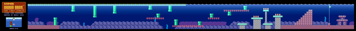 File:SMAS LL World 9-2 Map.png - Super Mario Wiki, the Mario encyclopedia