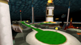 A screenshot of Bowser's Galaxy Generator during the "Bowser's Fortified Fortress" mission from Super Mario Galaxy 2.