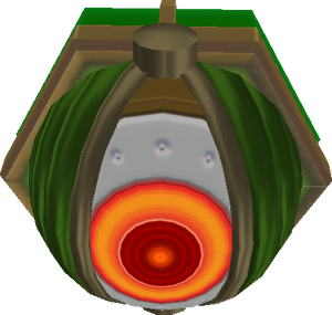 A model of an Eye Beamer from Super Mario Galaxy.