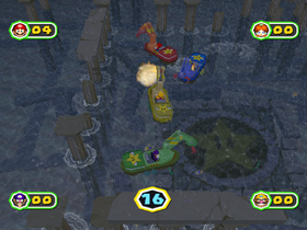 Treasure Trawlers at night from Mario Party 6