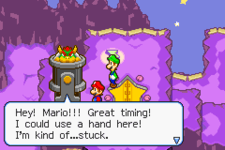 Bowser asking Mario and Luigi to let him out of the Cannon in Mario & Luigi: Superstar Saga and Mario & Luigi: Superstar Saga + Bowser's Minions