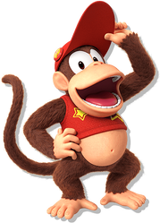 Artwork of Diddy Kong from the Nintendo Switch news tab