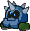 The green Iron Cleft from Paper Mario: The Thousand-Year Door