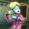 The gold frame for Lydia in Luigi's Mansion on the Nintendo 3DS.