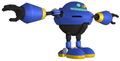 A model of a blue Egg Pawn from the Wii U version of Mario & Sonic at the Rio 2016 Olympic Games