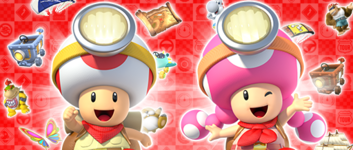 The Toad vs. Toadette Pipe 1 from the Toad vs. Toadette Tour in Mario Kart Tour