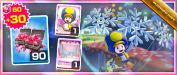 The Penguin Toad Pack from the Mii Tour in Mario Kart Tour