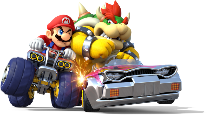 File:Mario and Bowser Artwork - Mario Kart 8.png