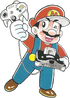Mario with Nintendo 64