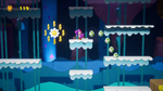 Mine-Cart Cave stage from Yoshi's Crafted World