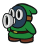 Green Snifit Idle Animation from Paper Mario: Color Splash