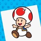 Thumbnail of a paint-by-number activity featuring Toad