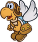 A pre-release image of Parakarry, for Super Paper Mario.