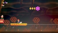 The second 10-flower coin in Badge Challenge Floating High Jump II in Super Mario Bros. Wonder