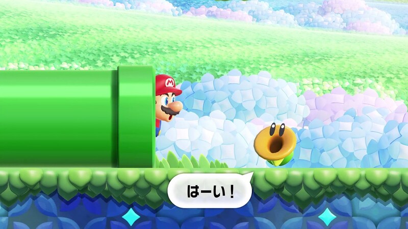 File:SMBW Mario and talking flower.jpg