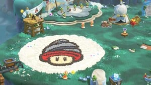 The Drill Mushroom decorations for Camp Central after using an unsupported amiibo in Super Mario Bros. Wonder – Nintendo Switch 2 Edition + Meetup in Bellabel Park
