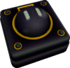 Rendered model of a Bob-omb dispenser from Super Mario Galaxy.