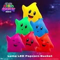 The six colors of Luma popcorn buckets