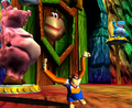 Troff 'n' Scoff with the door depicting Chunky Kong