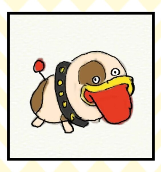 File:WWG Yarn Poochy amiibo Drawing.jpg