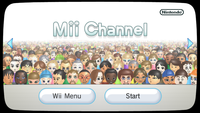 Wii Mii Channel.