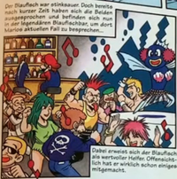 The Blaufischbar in the Club Nintendo comic "Das Vermächtnis des Dr. Lichtblitz"