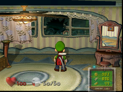 The Master Bedroom in Luigi's Mansion