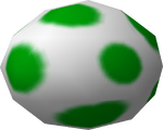 Rendered model of a Giant Egg from Mario Kart 64