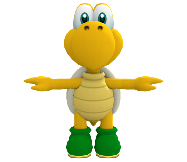 File:MK8 Koopa Troopa Model.png - Super Mario Wiki, the Mario encyclopedia