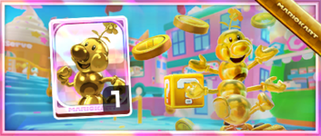 Wiggler (Gold) from the Spotlight Shop in the 2023 Sundae Tour in Mario Kart Tour