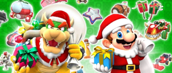 The Holiday Pipe 1 from the 2021 Holiday Tour in Mario Kart Tour