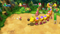 Players have to ground pound Wiggler's back, while avoiding the Piranha Plants