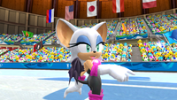 Rouge the Bat as she appears in Mario & Sonic at the Olympic Winter Games