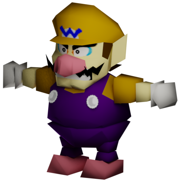 File:MarioGolf64WarioRender.png