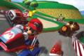 Background for the title screen of Mario Kart XXL