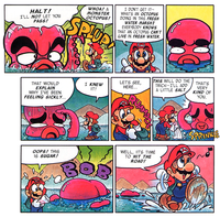 Octopus vs. Mario, from "Mario vs. Wario"