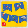 Super Mario Bros. Wonder party banner flags