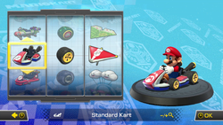 The Nintendo Music screenshot for the track "Selection Screen" from Mario Kart 8 Deluxe
