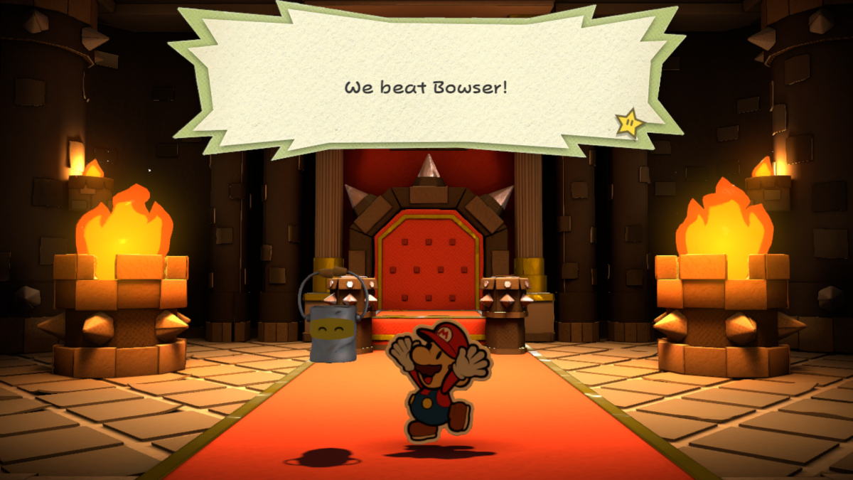 FilePMCS Black Bowser's Castle beat Bowser.png Super Mario Wiki, the
