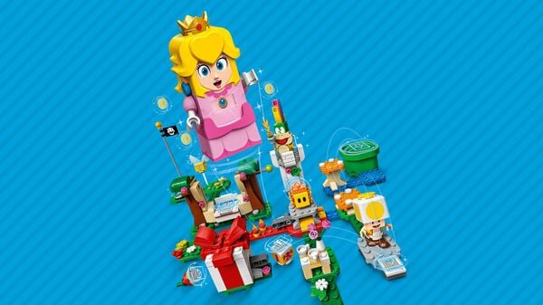 Picture shown when the player matches all cards in a LEGO Super Mario-themed Memory Match-up activity