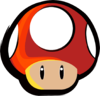 Mushroom item sticker for the Mario Strikers: Battle League trophy in the Trophy Creator application