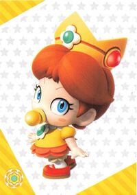 Baby Daisy close-up card from the Super Mario Trading Card Collection