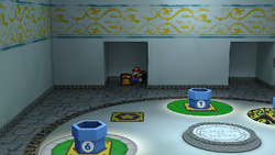 Last treasure chest in the Rogueport Underground in the remake of Paper Mario: The Thousand-Year Door for the Nintendo Switch.