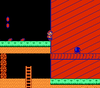 Mario in in World 5-3 of Super Mario Bros. 2.