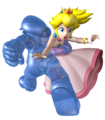Shadow Mario kidnapping Princess Peach