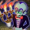 The platinum frame of Shivers in Luigi's Mansion for the Nintendo 3DS.