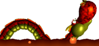 Sprite of a red Dragon from Yoshi's Story