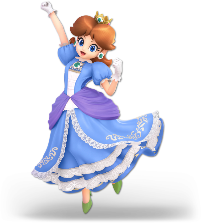 File:Daisy Blue SSBU.png - Super Mario Wiki, The Mario Encyclopedia