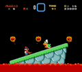 Larry Koopa's castle battle in Super Mario World