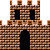 Sprite of a Fortress from Super Mario Bros.: The Lost Levels